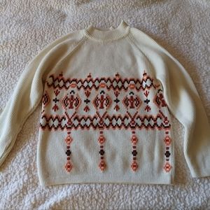Acrylic embroidered sweater